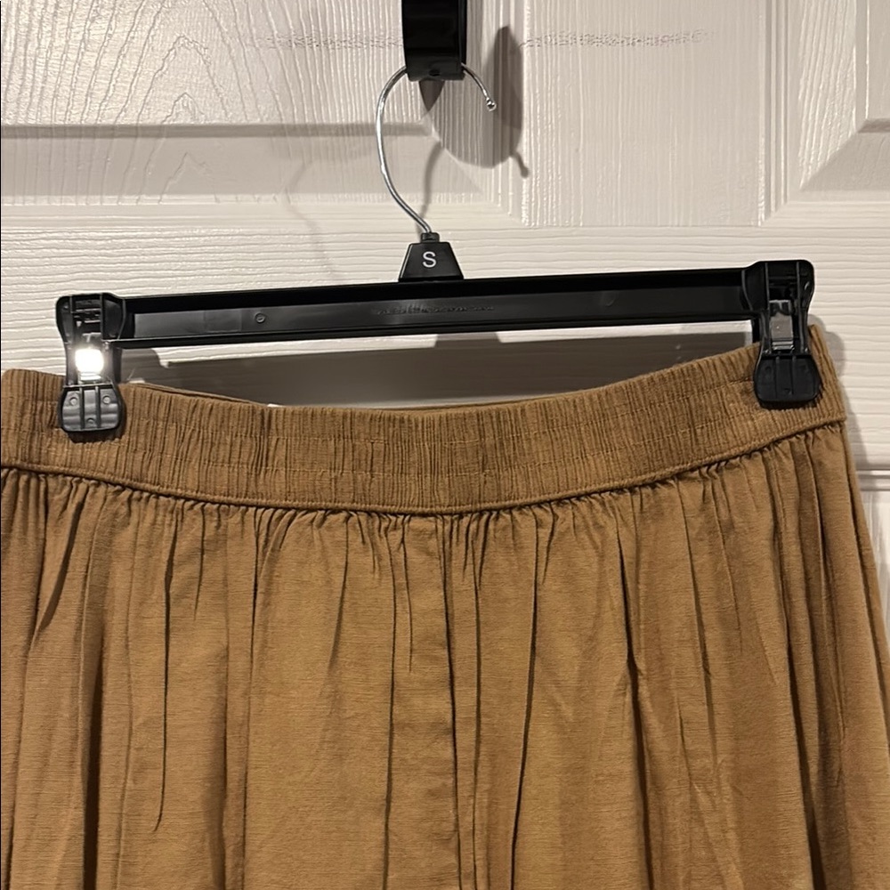 croft & barrow Brown A-Line Skirt with Side Tie - Picture 3 of 8